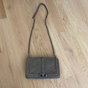 Rebecca minkoff suede medium sized crossbody quilted